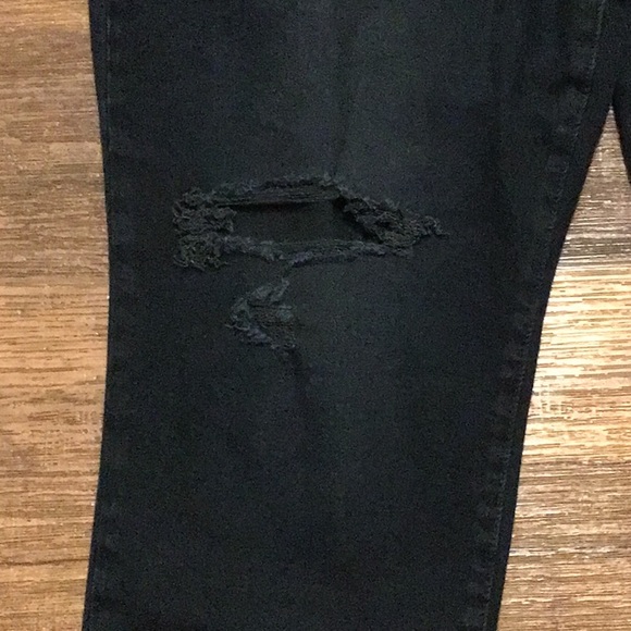 Curvy High Wasted Button-Fly O.G. Straight Cut-Off Jeans For Woman Size 16 NWT - Picture 4 of 13